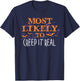 Most Likely To Halloween Creep It Real Matching T-Shirt - T-Shirt | Navy