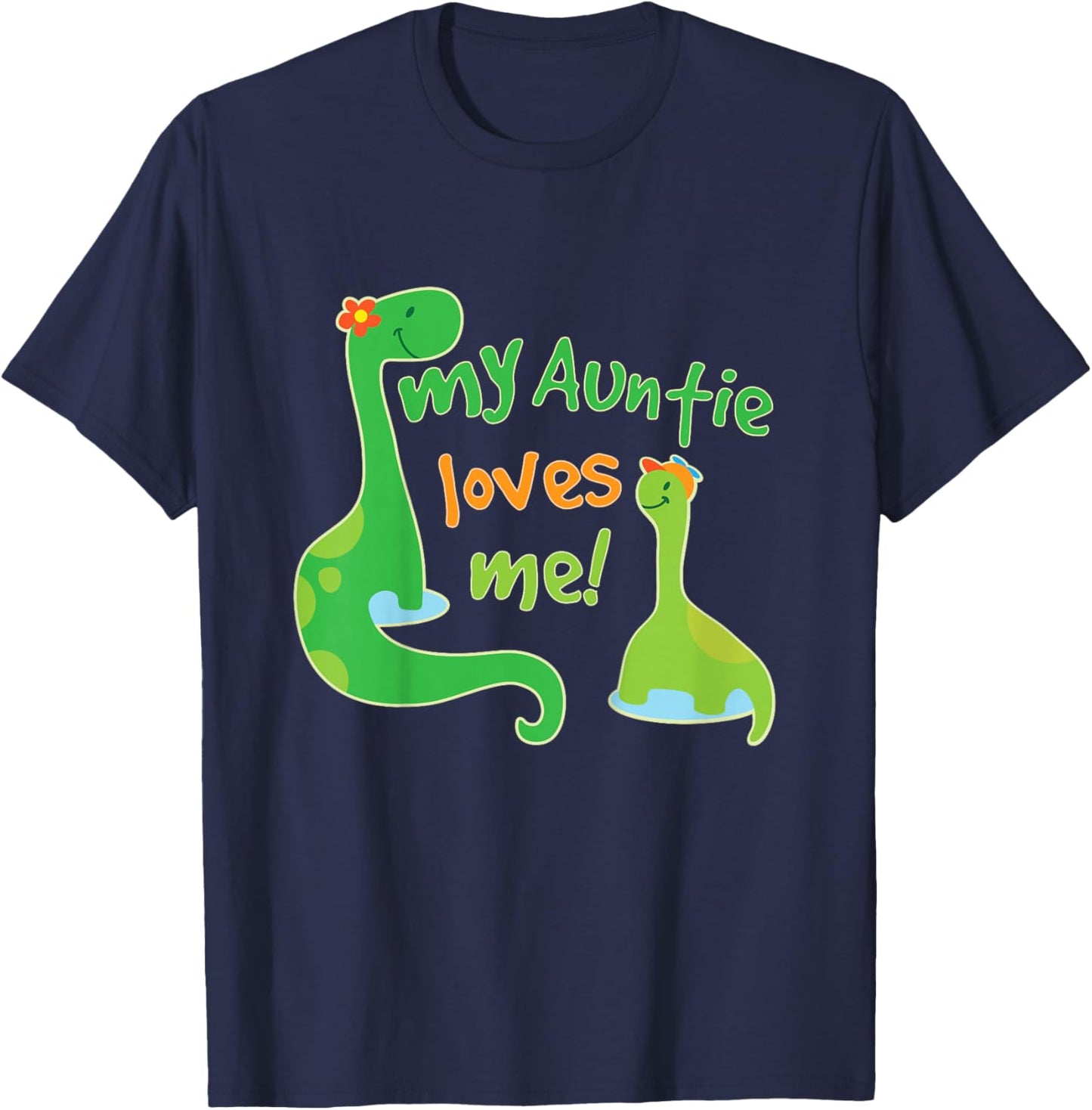 My Auntie Loves Me Nephew from Aunt T-Shirt - T-Shirt | Navy