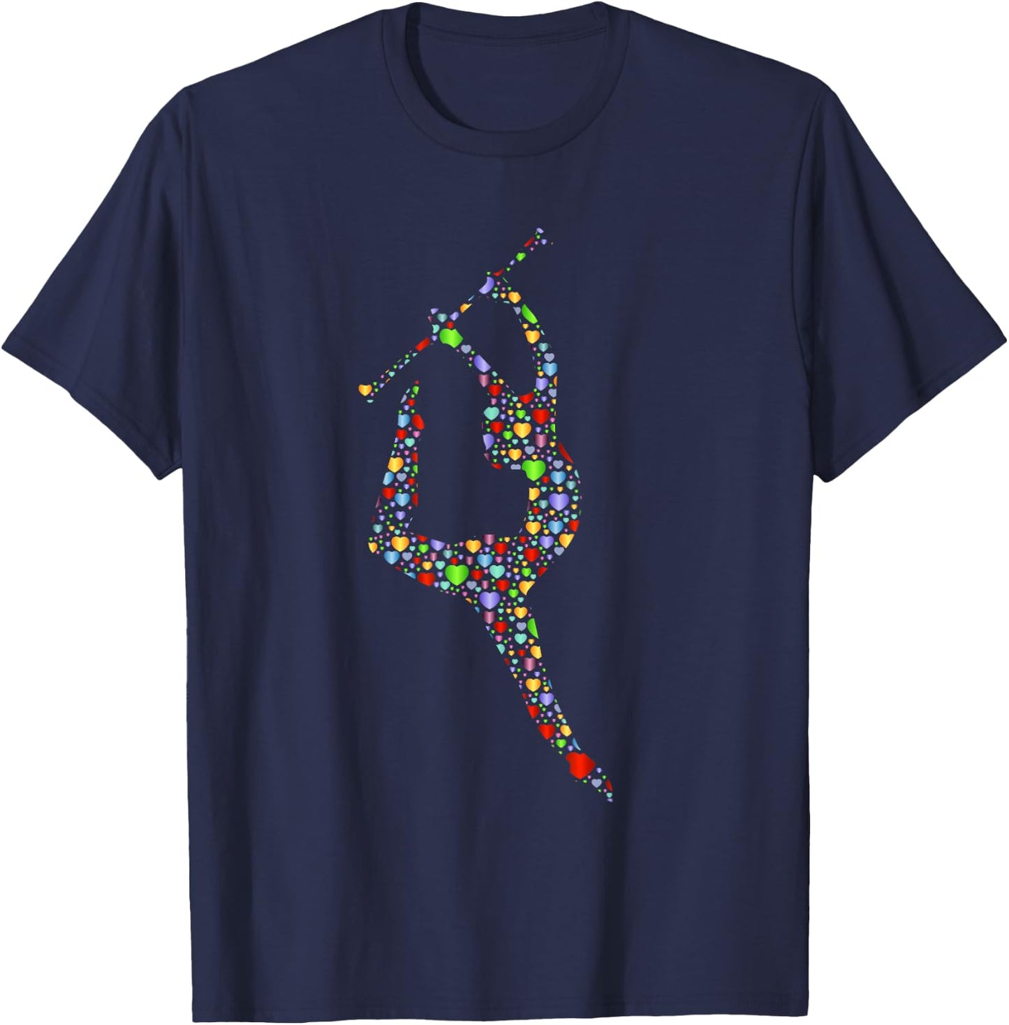Baton Twirling Girl Silhouette Gift Twirler Gifts T-Shirt - T-Shirt | Navy