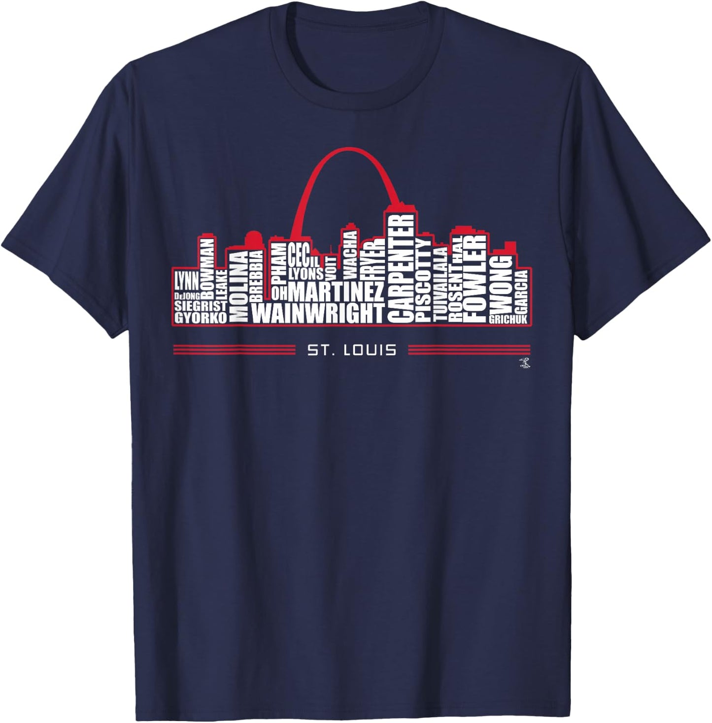 2019 Yadier Molina Skyline - Apparel T-Shirt - T-Shirt | Navy