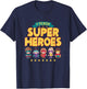 I Teach Superheroes School Tutor Educator Instructor T-Shirt - T-Shirt | Navy