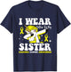 Wear Yellow Ribbon Warrior Fighter Sarcoma Awareness Month T-Shirt - T-Shirt | Navy