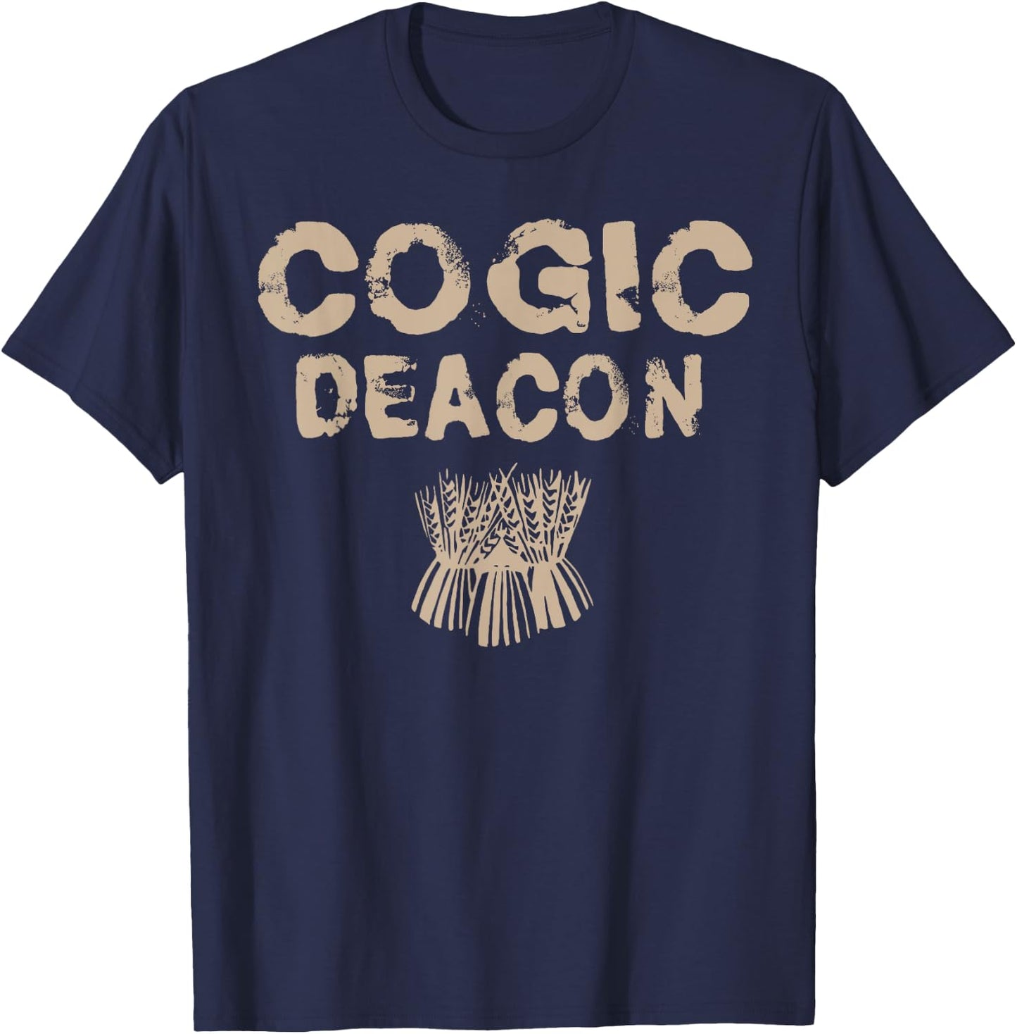 COGIC Denomination Church Deacon Christian Faith Witness T-Shirt - T-Shirt | Navy
