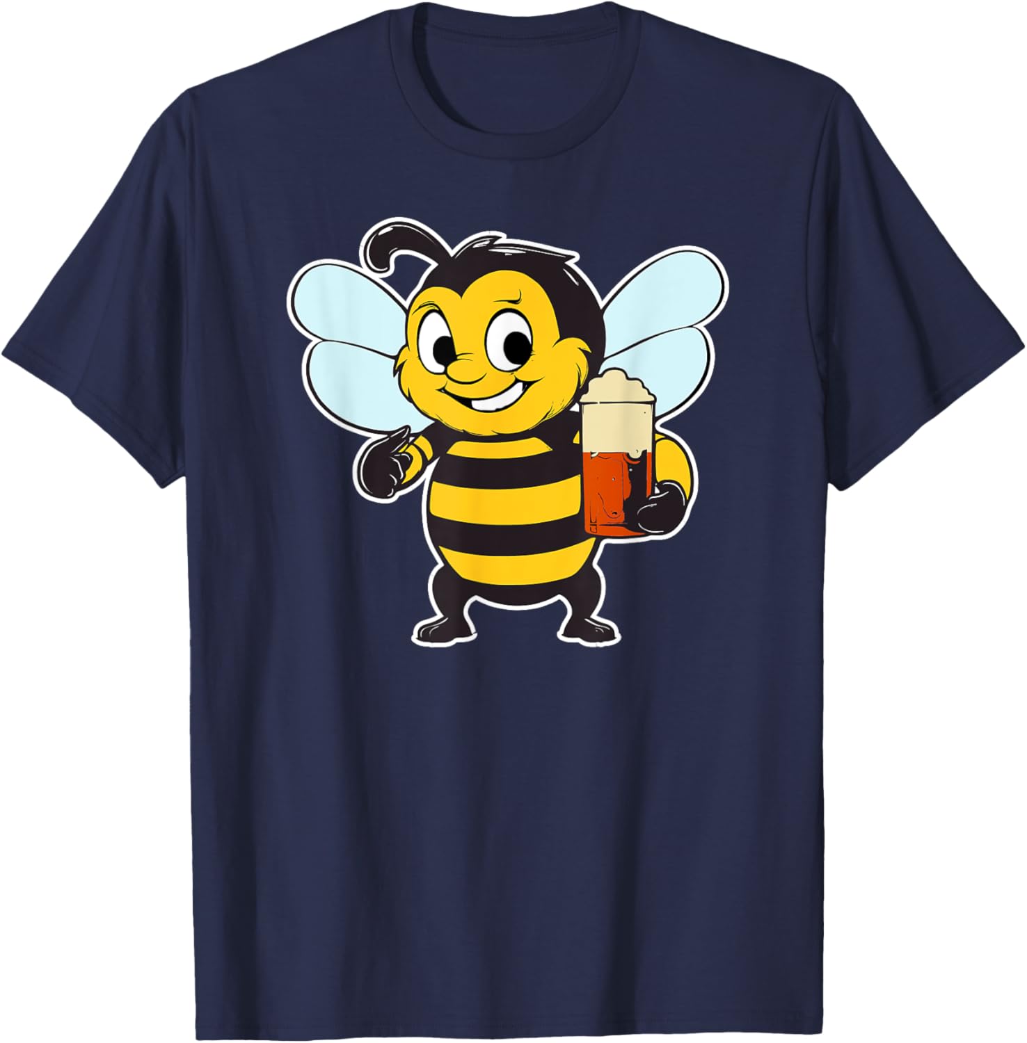 The Boozy Bee T-Shirt - T-Shirt | Navy