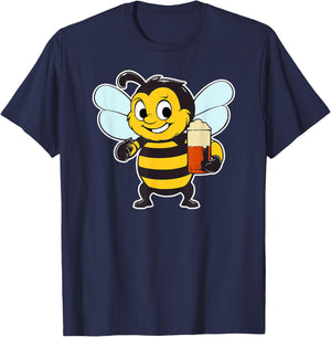 The Boozy Bee T-Shirt - T-Shirt | Navy