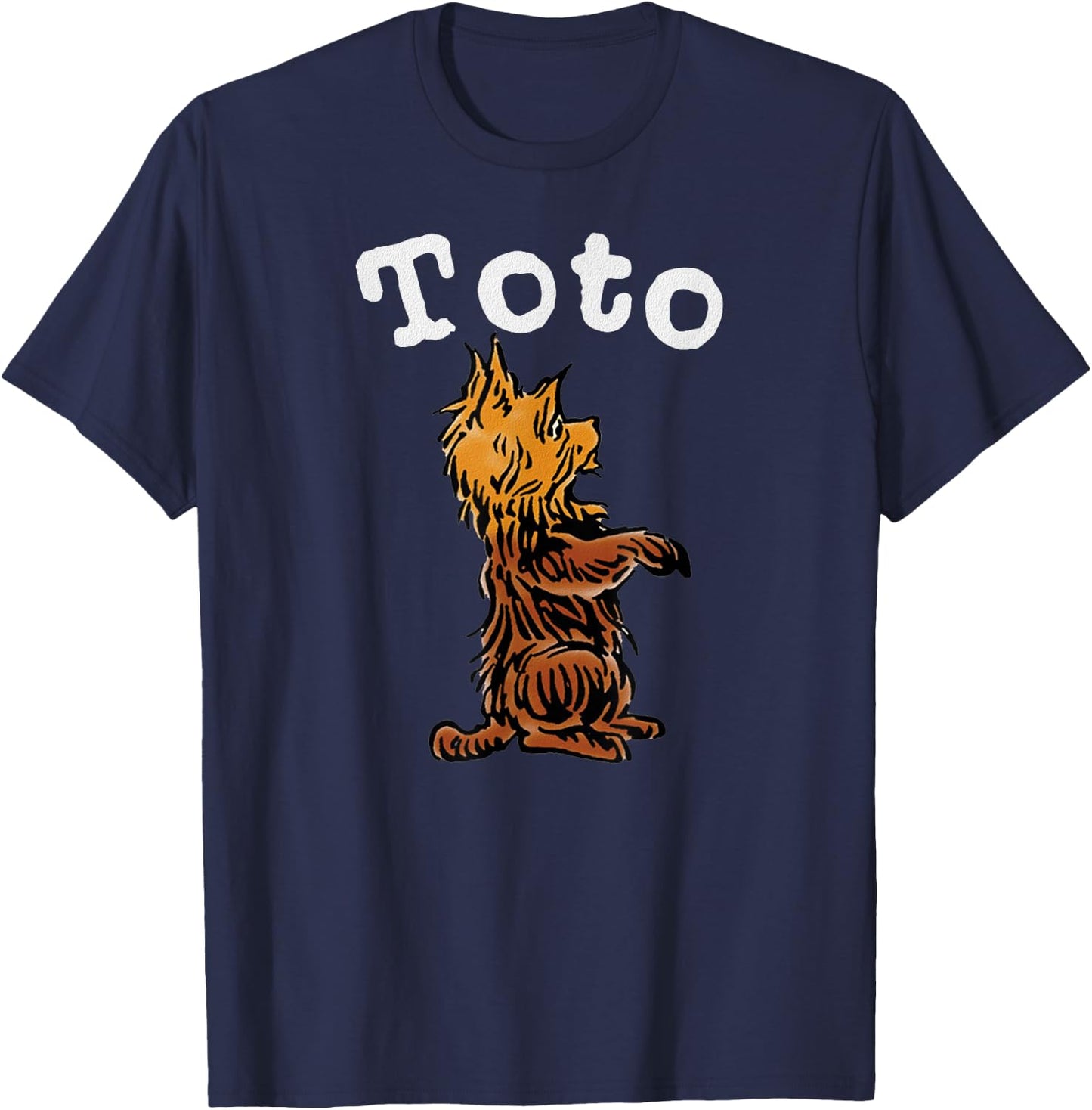 Classic Fairytale Toto The Dog Art-Vintage Wizard of OZ Toto Women Girls Kids T-Shirt - T-Shirt | Navy