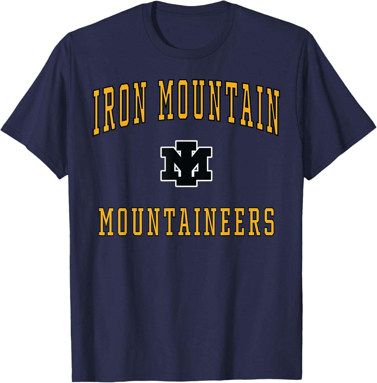 Iron Mountain High School Mountaineers T-Shirt - T-Shirt | Navy