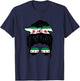 Syrian Girl Syria Syrian Flag Proud Syrian Woman T-Shirt - T-Shirt | Navy