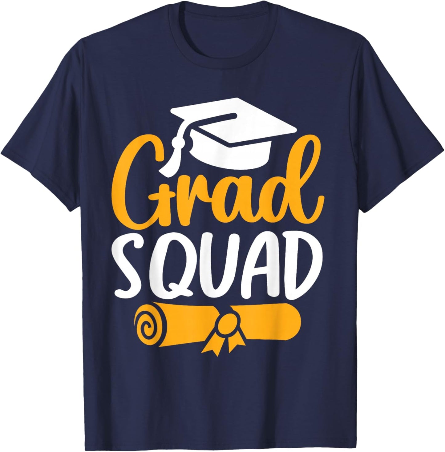Grad Squad Class Of 2026 Graduation T-Shirt - T-Shirt | Navy