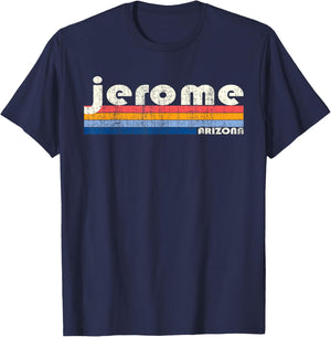 Vintage 70s 80s Style Jerome AZ T-Shirt - T-Shirt | Navy