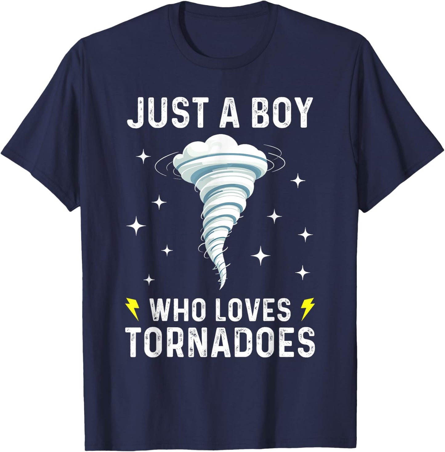 Funny Tornado Gift Boys Kids Hurricane Weather Chaser T-Shirt - T-Shirt | Navy