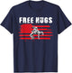 Wrestling Hugs Wrestler Funny Kid Boys Men Women Free Hugs T-Shirt - T-Shirt | Navy