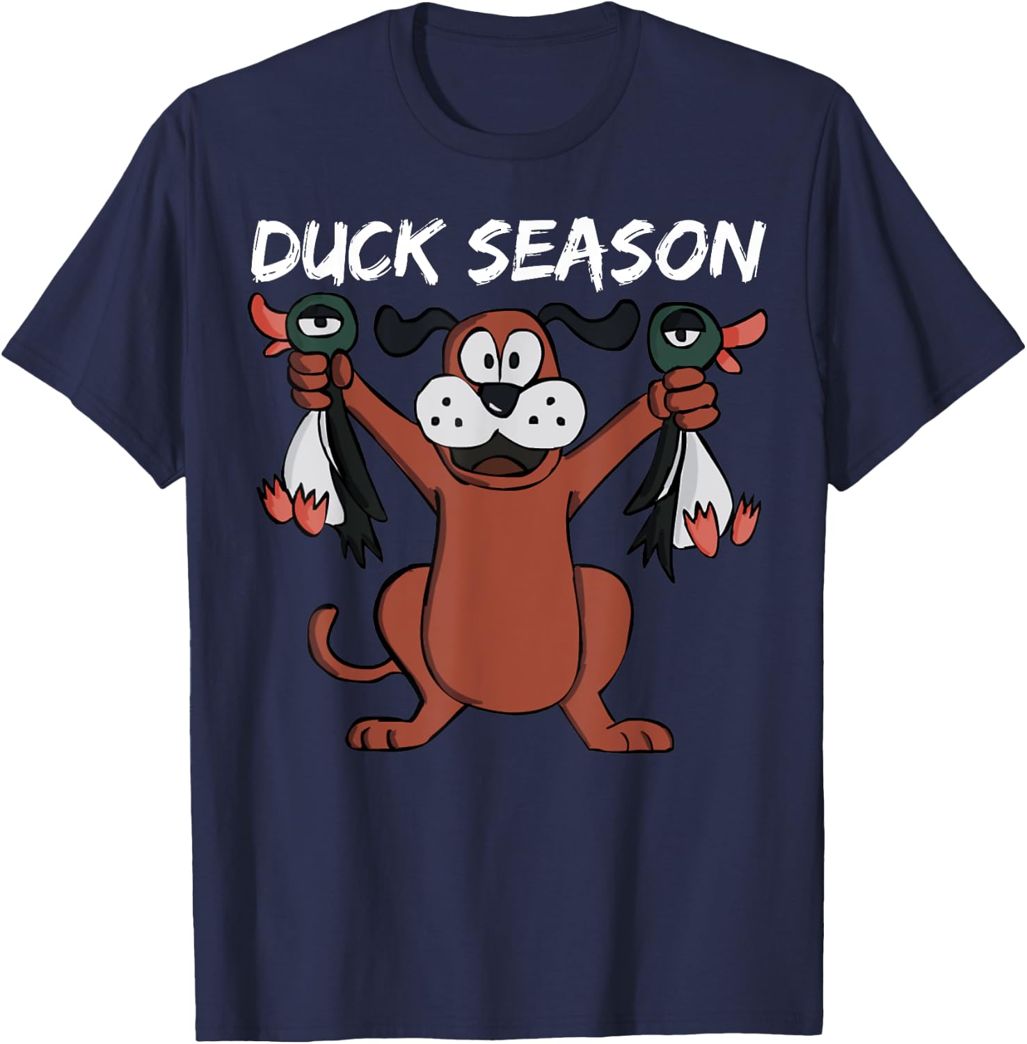 Duck Hunting Clothes & Gear Who Love To Duck Hunt T-Shirt - T-Shirt | Navy