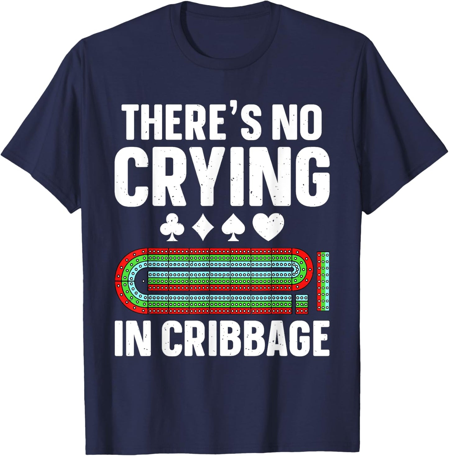 Cribbage Design Women Cribbage Player Cribbage Lover T-Shirt - T-Shirt | Navy