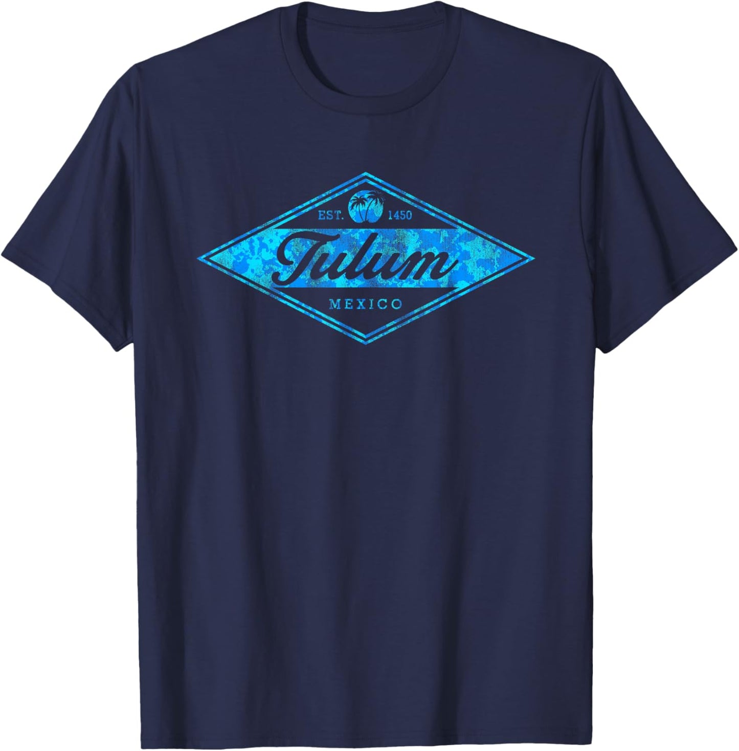 Vintage Tulum Mexico Cruise Retro Badge Souvenir T-Shirt - T-Shirt | Navy