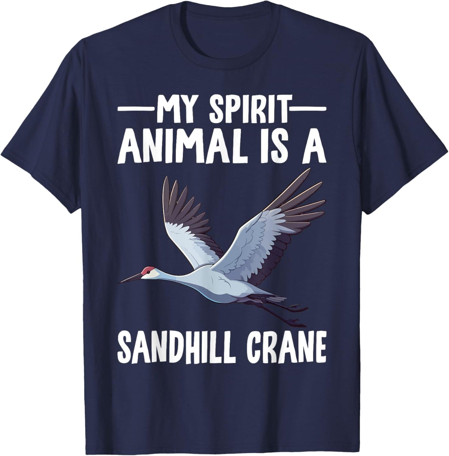Sandhill Crane T-Shirt - T-Shirt | Navy