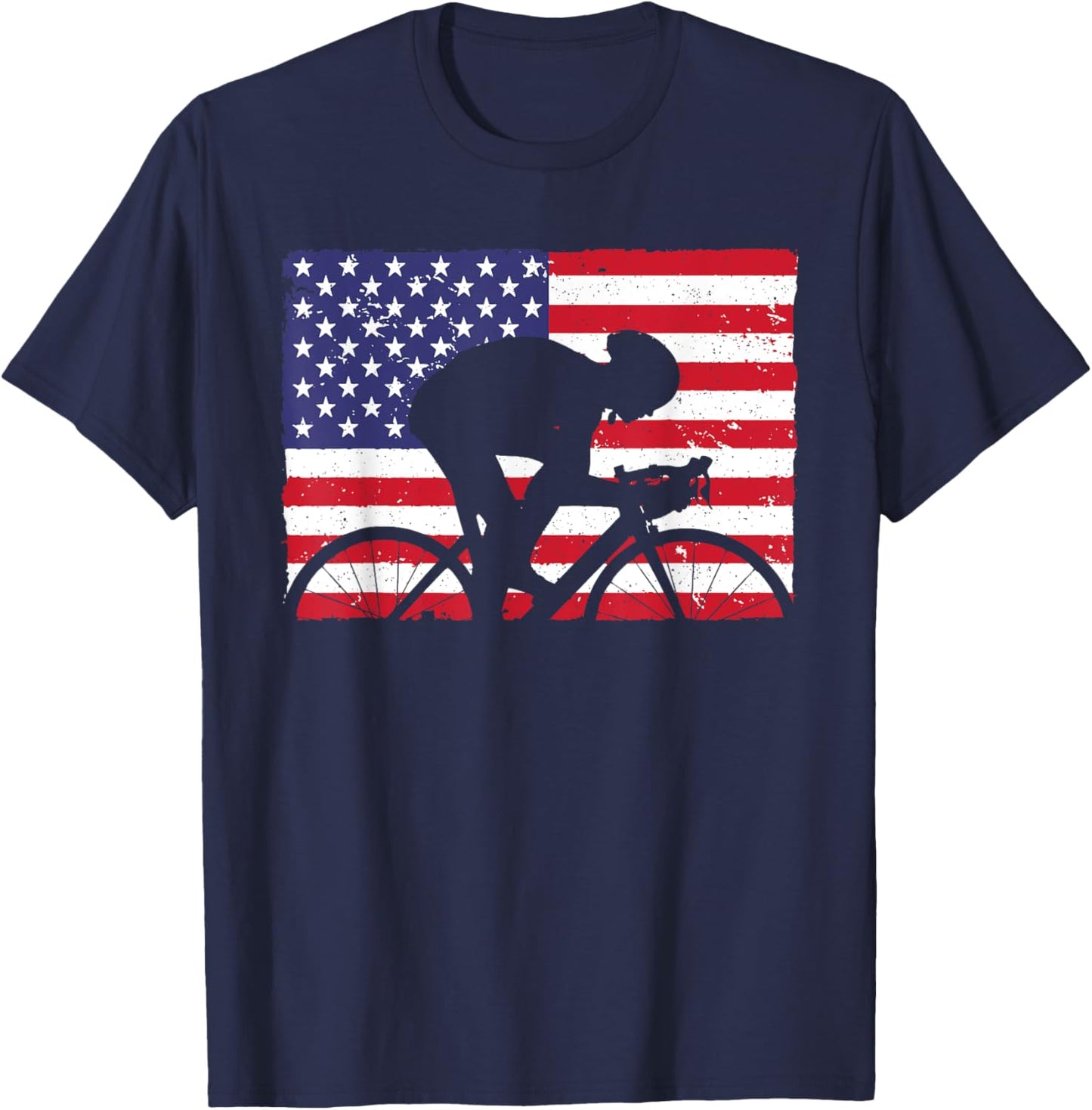 Cool Cycling Art Women Cycle Bicycle Racing Novelty T-Shirt - T-Shirt | Navy