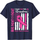 Breast Cancer Flag Wear Pink For Grandma Her Fight My Fight T-Shirt - T-Shirt | Navy