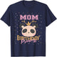 Mom Of The Birthday Princess Girl Panda Bear Party T-Shirt - T-Shirt | Navy
