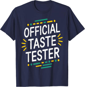 Cook Helper Gifts - Official Taste Tester T-Shirt - T-Shirt | Navy