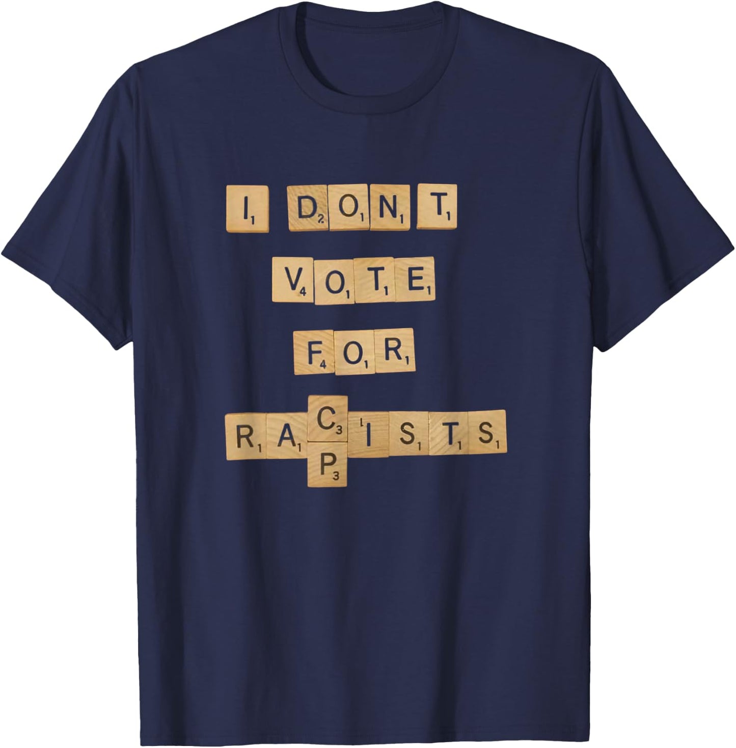 I Don't Vote for Convicted FELONS T-Shirt - T-Shirt | Navy
