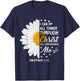 I Can Do All Things Through Christ - Daisy Flower Religious T-Shirt - T-Shirt | Navy