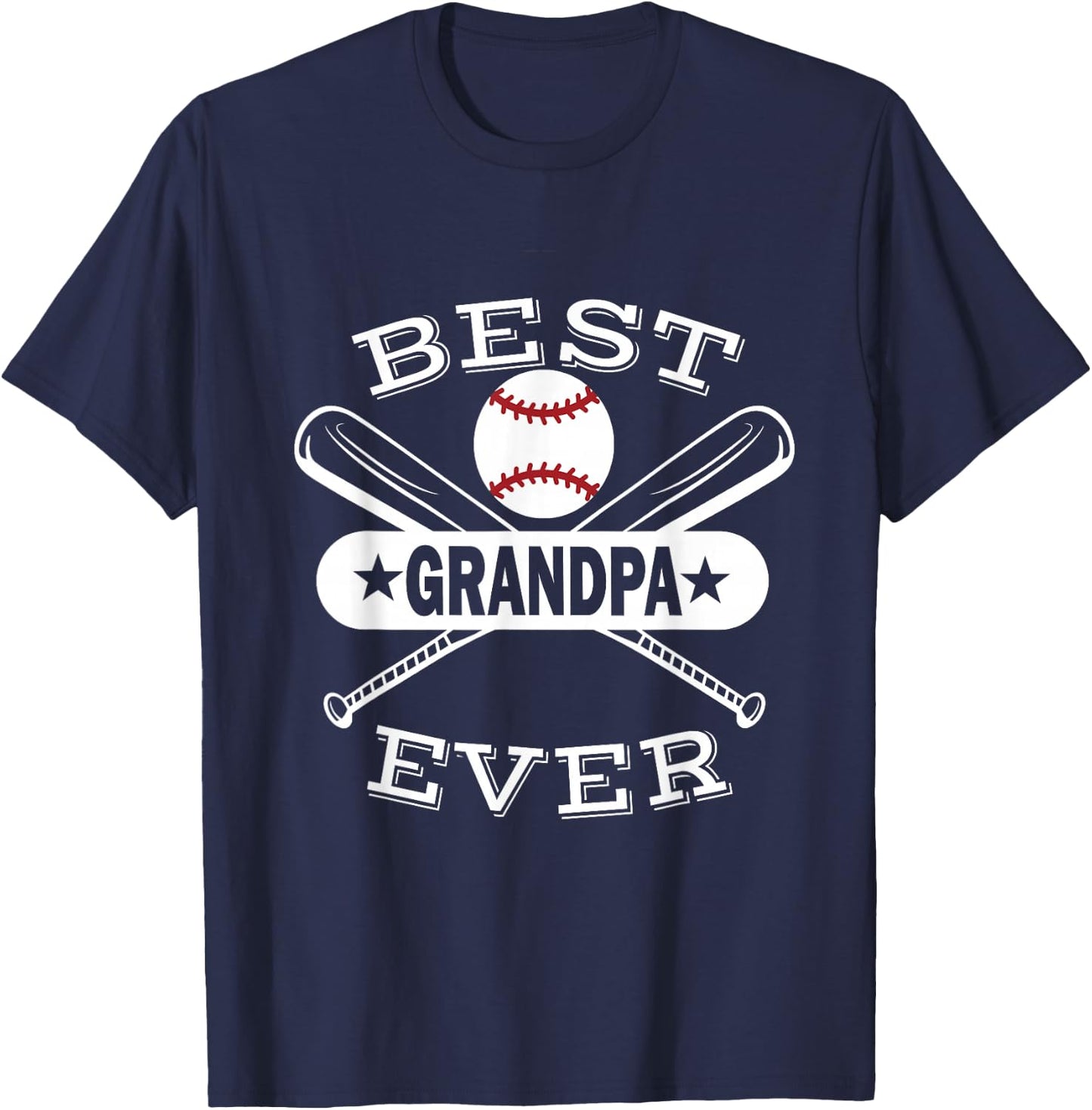 Best Baseball Grandpa Grandson Ball Sport Player Grandfather T-Shirt - T-Shirt | Navy