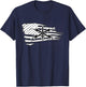 Army Cyber Corp Badge - Fort Gordon University T-Shirt - T-Shirt | Navy
