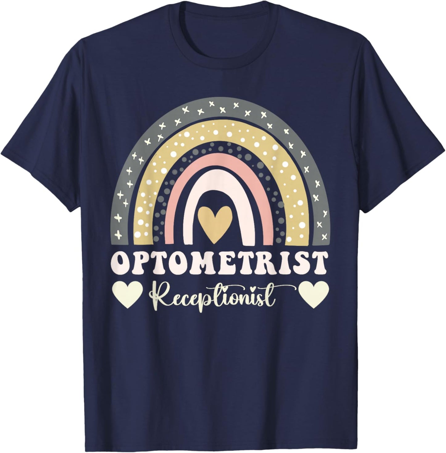 Optometrist Receptionist T-Shirt - T-Shirt | Navy