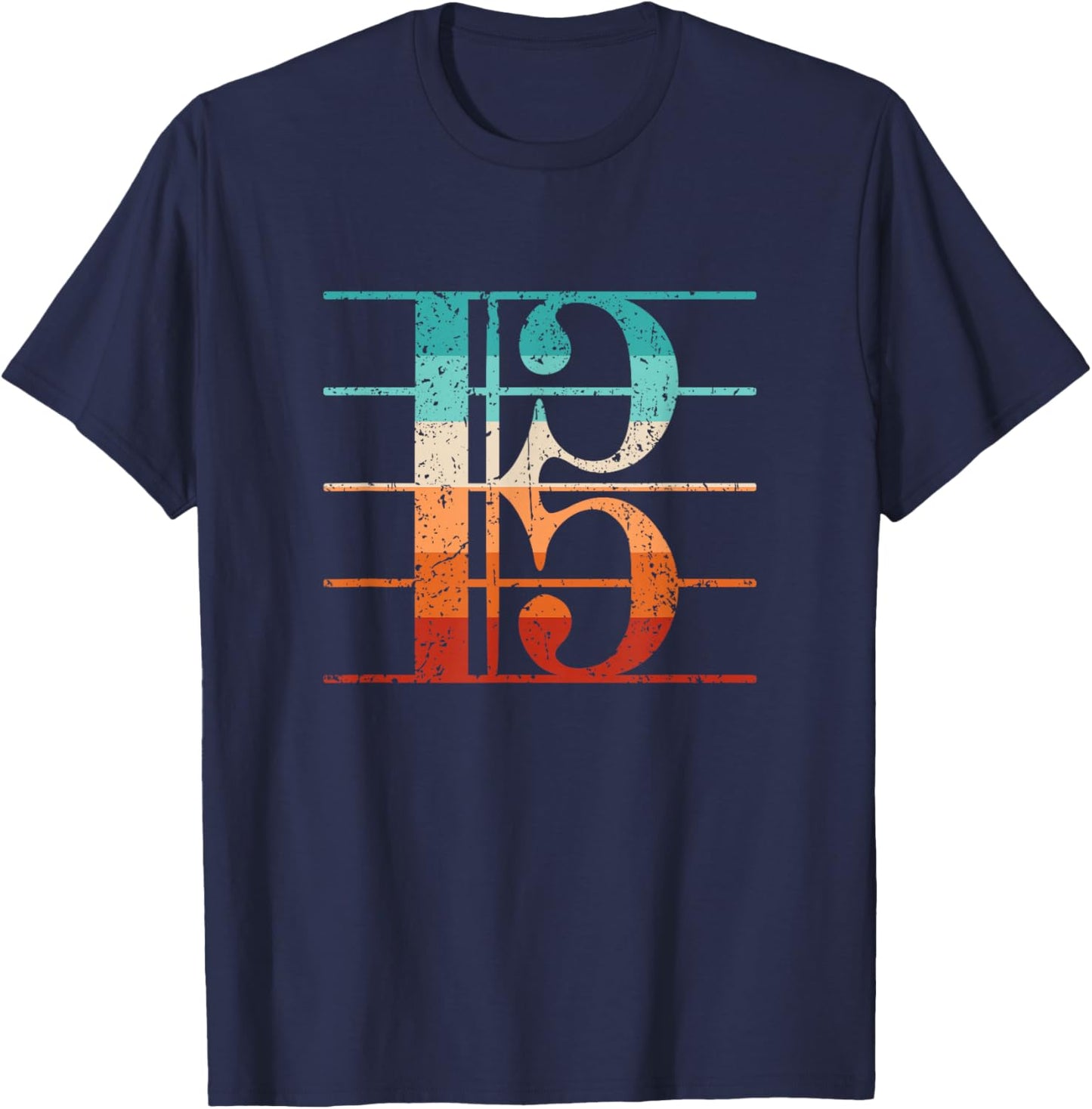 Alto Clef Viola Player Violist T-Shirt - T-Shirt | Navy