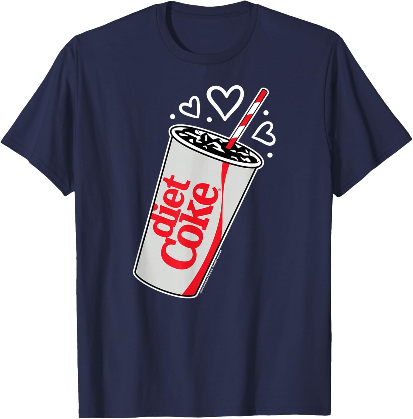 Coca-Cola - Diet Coke Heart Bubbles T-Shirt - T-Shirt | Navy