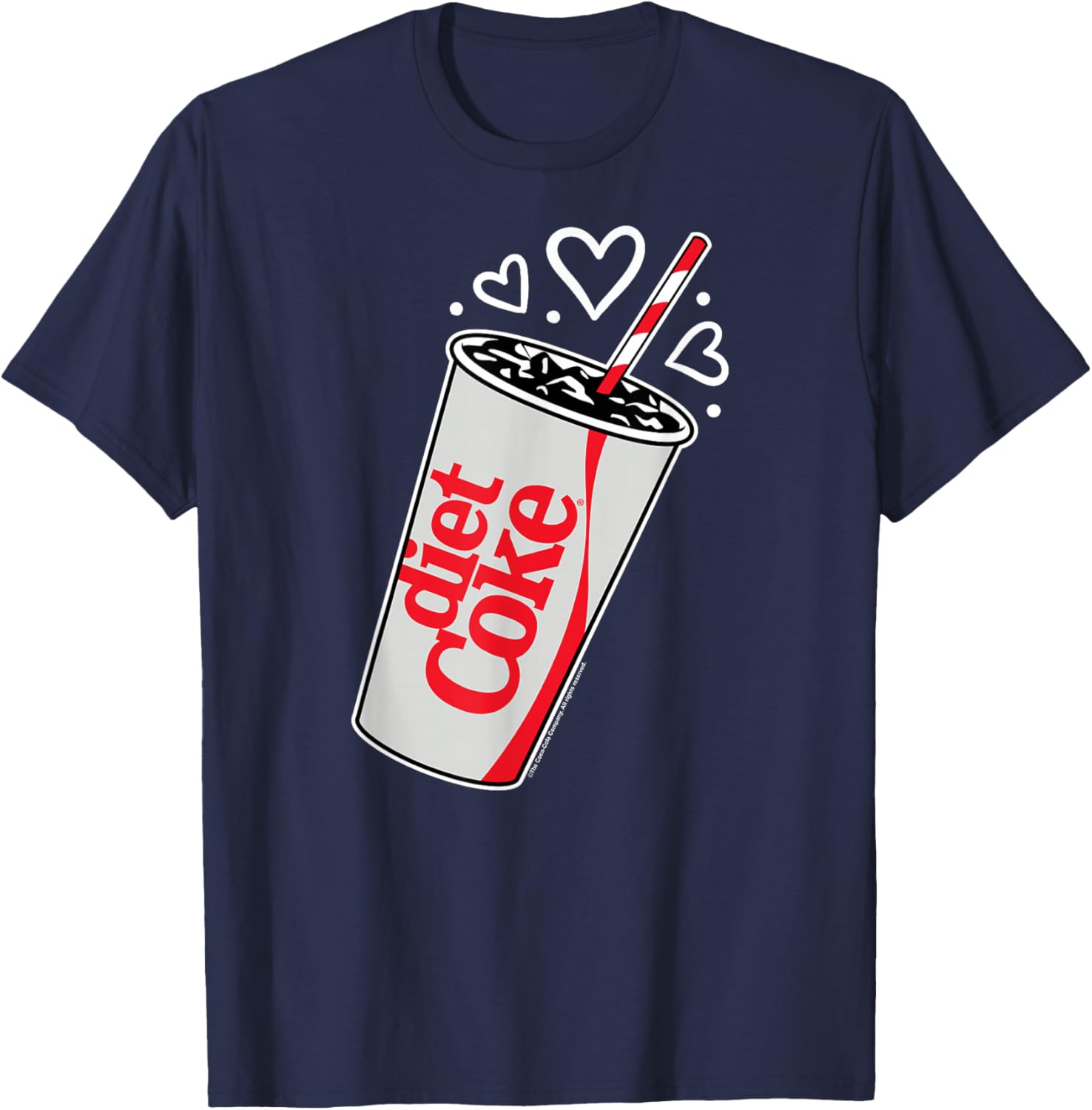 Coca-Cola - Diet Coke Heart Bubbles T-Shirt - T-Shirt | Navy