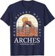 Arches National Park - Arch Utah National Park T-Shirt - T-Shirt | Navy