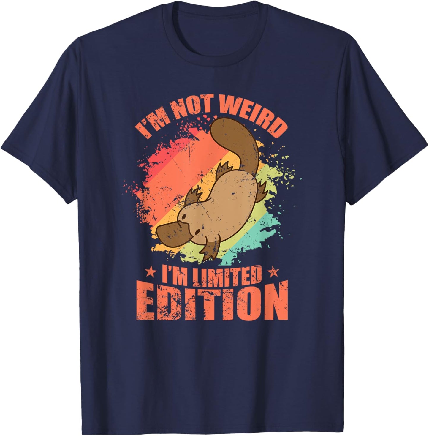I'm not Weird I'm Limited Edition Platypus T-Shirt - T-Shirt | Navy