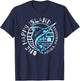 One Happy Island Aruba Shirt Sail Fish Fishing Typography T-Shirt - T-Shirt | Navy