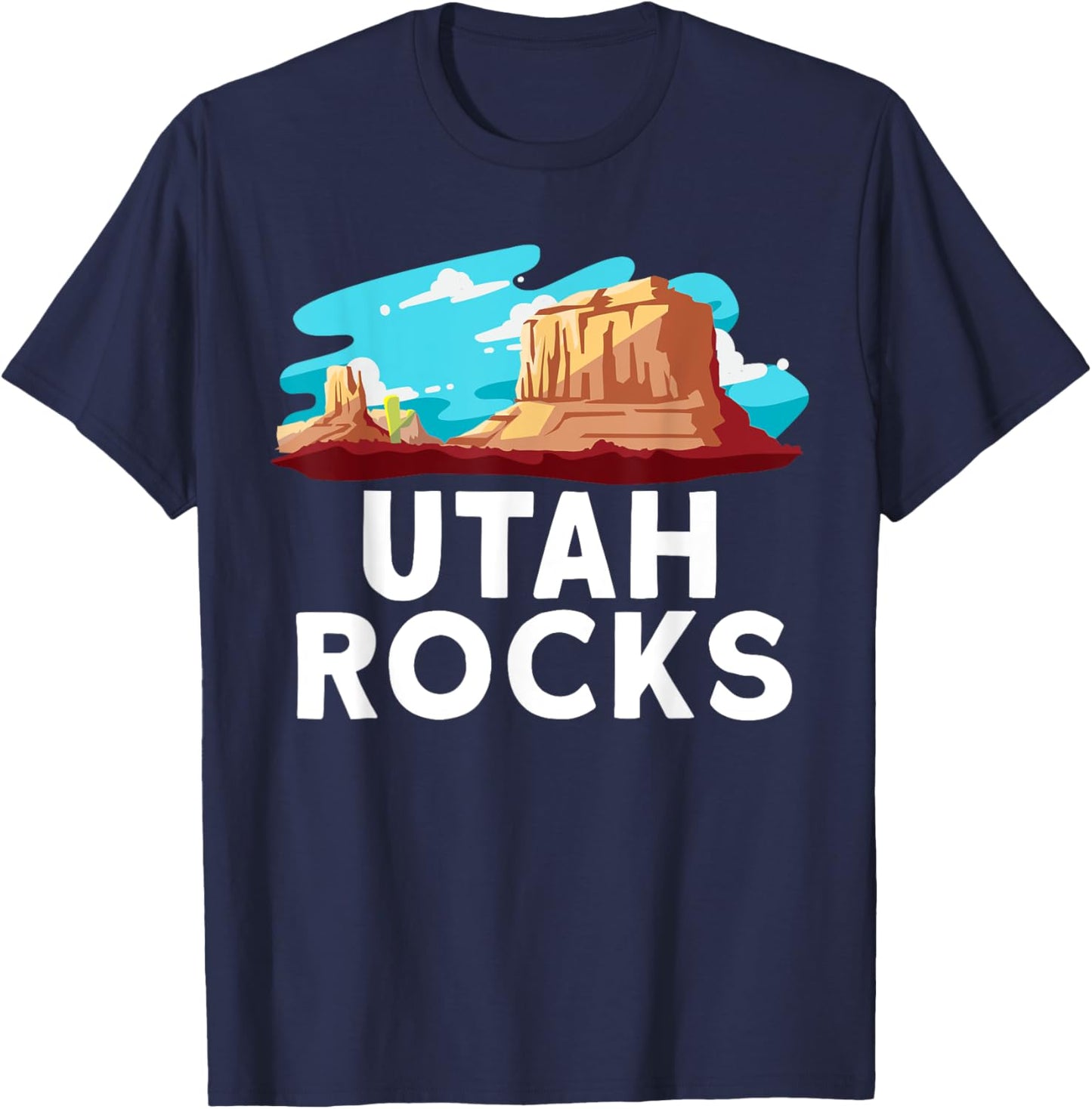 Utah Rocks - Utah National Park T-Shirt - T-Shirt | Navy