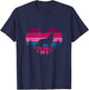 Wolf Girl Valentines Day Vintage Cute Loves Wolves T-Shirt - T-Shirt | Navy