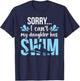 My Daughter Has Swim Mom Swimming Mom Of A Swimmer Mother T-Shirt - T-Shirt | Navy