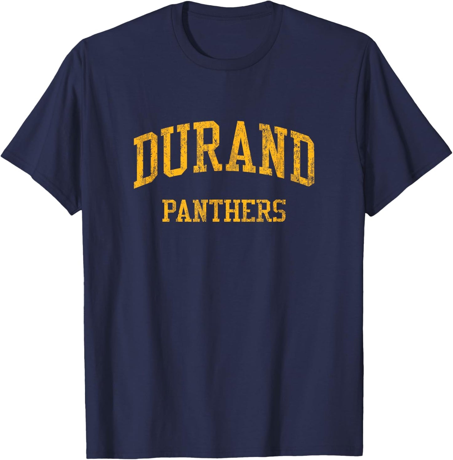 Durand High School HS Durand WI Vintage Sports T-Shirt - T-Shirt | Navy