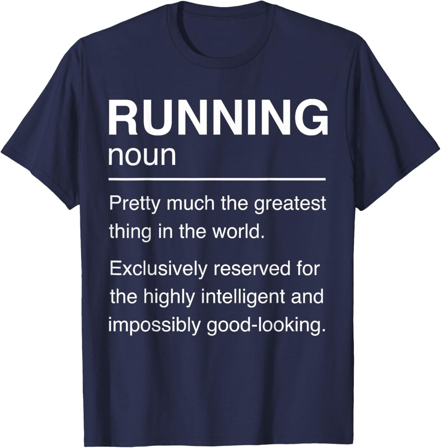 Running Definition Runner Cross Country Trail Mountain Run T-Shirt - T-Shirt | Navy