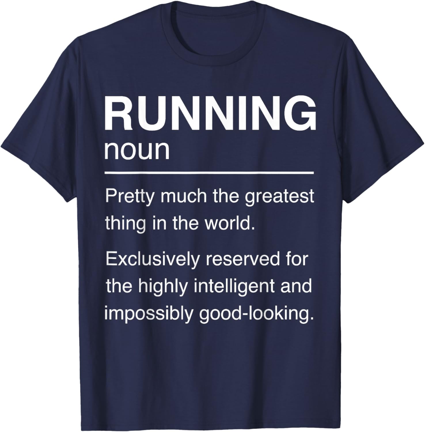 Running Definition Runner Cross Country Trail Mountain Run T-Shirt - T-Shirt | Navy
