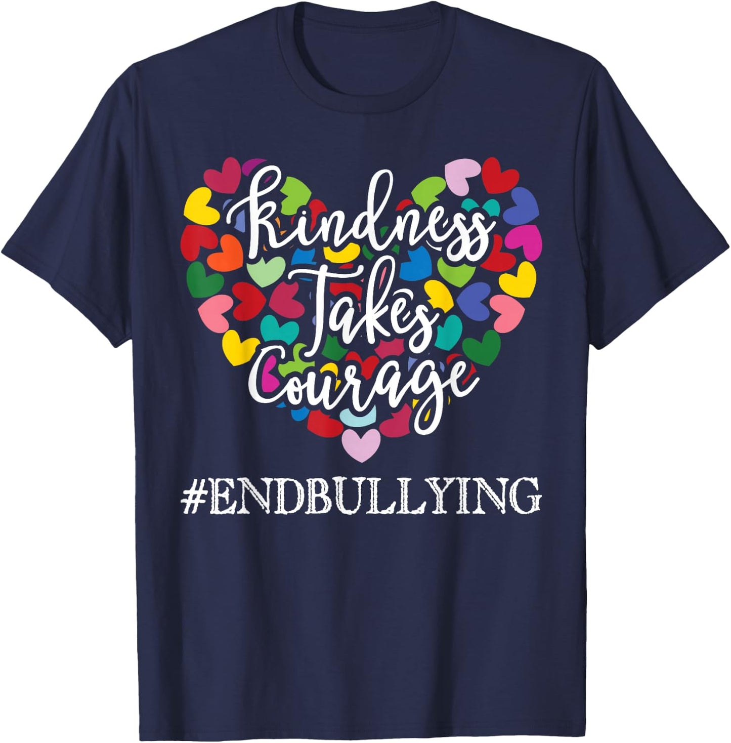 Orange Unity Day Anti-Bullying Spreed Kindness T-Shirt - T-Shirt | Navy