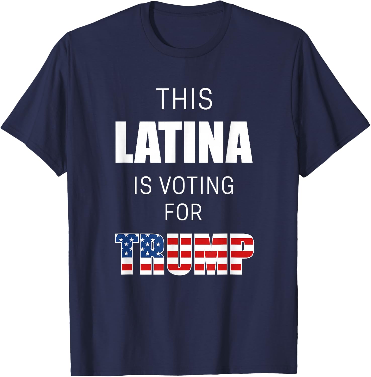 Latinos For Trump 2020 Election President Hispanic Women T-Shirt - T-Shirt | Navy