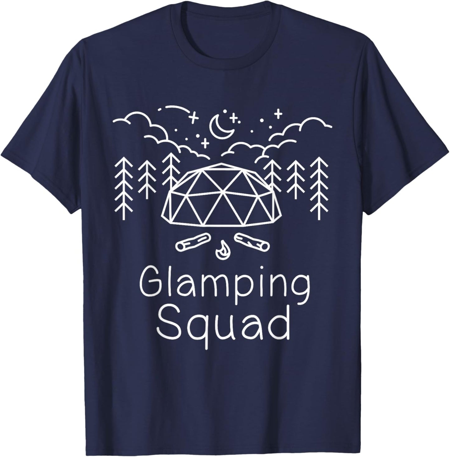 Glamping Squad Matching Group Glamper Men Women Kids Glamp T-Shirt - T-Shirt | Navy