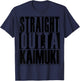 Straight Outta Kaimuki (black) by Hawaii Nei All Day T-Shirt - T-Shirt | Navy