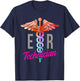 ER Technician Training Emergency Room Tech T-Shirt - T-Shirt | Navy