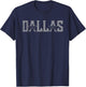 Dallas Vintage Retro T-Shirt - T-Shirt | Navy