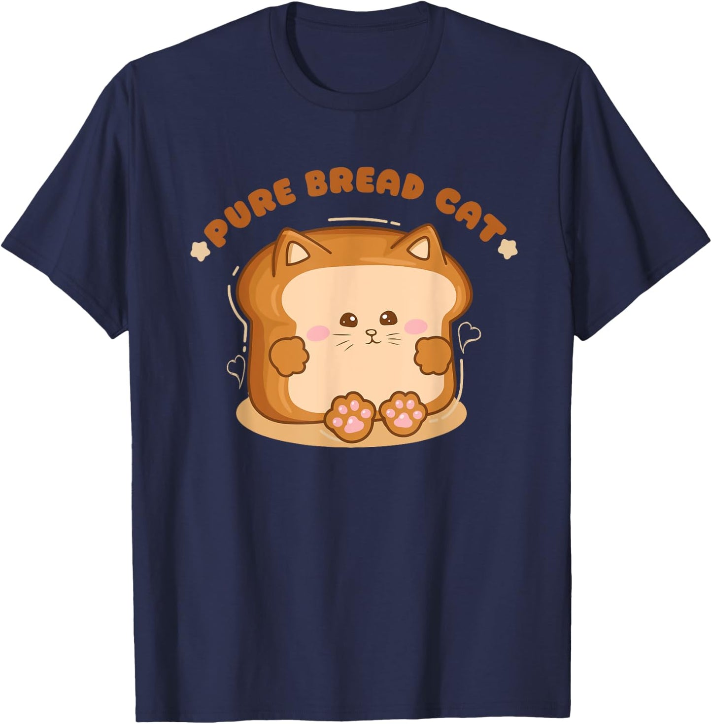Cat lover gift , men, Cat Bread, Pure Bread Cat T-Shirt - T-Shirt | Navy
