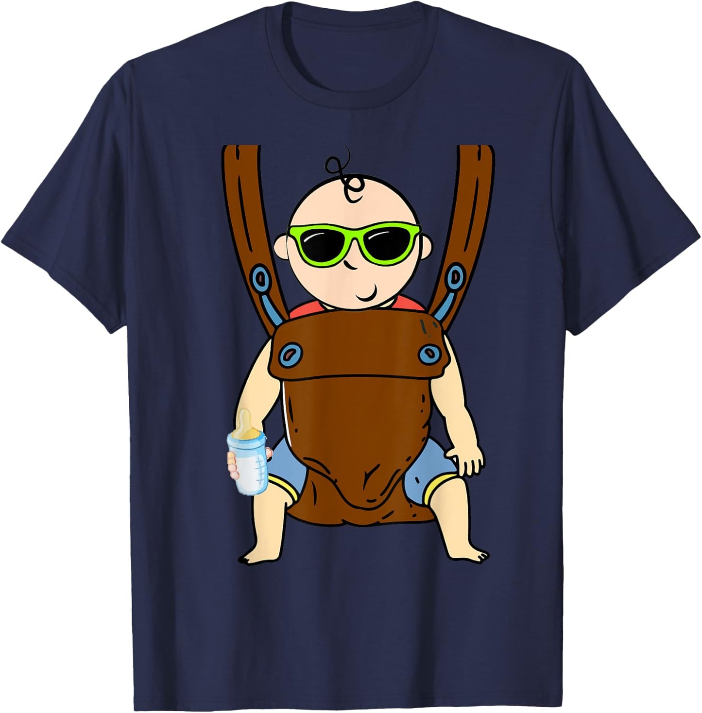 Diaper Party For Dad To Be New Baby Funny Man Shower T-Shirt - T-Shirt | Navy