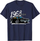 1968 68 Mercury classic Cougar Vinatge cars T-Shirt - T-Shirt | Navy